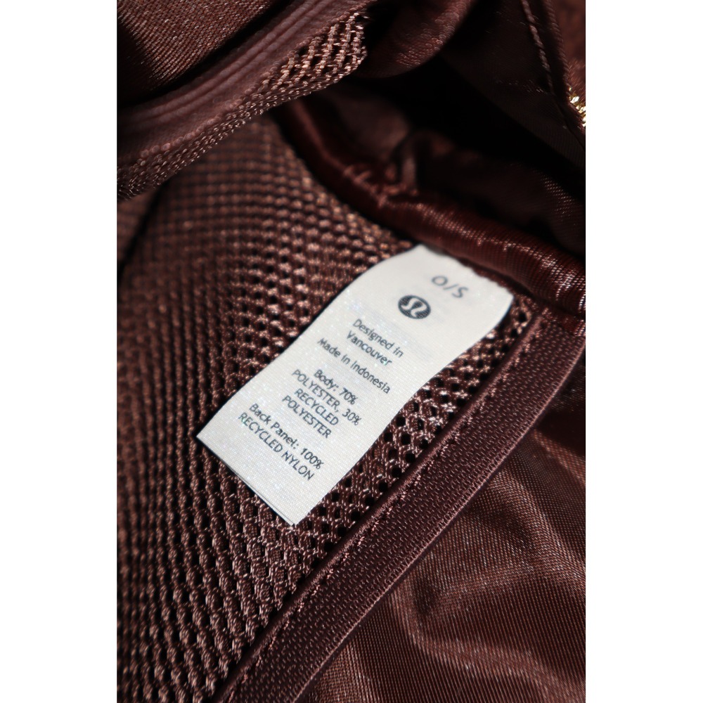 Fleece Sherpa Athleisure Lululemon Everywhere Belt Bag OS Brown Gold Hardware - Picture 5 of 7
